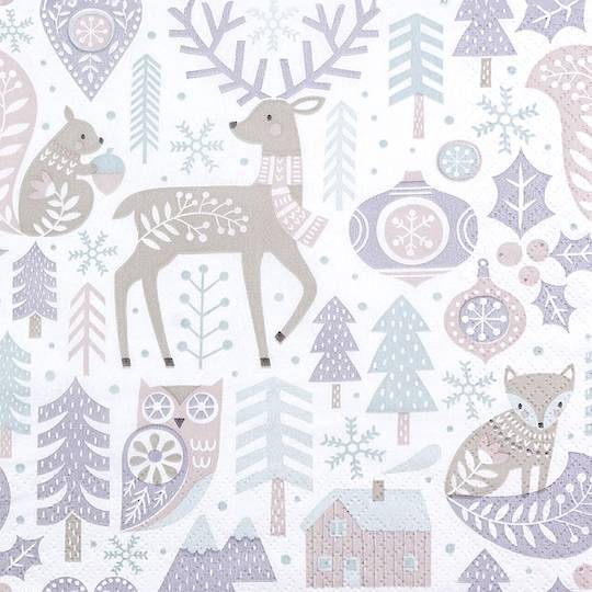 Paper Napkins 33cm Eco, Scandi Pattern Pure *ETA Nov
